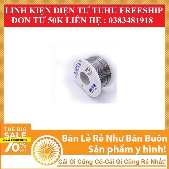 Thiếc hàn solder wire 0.8 mm (loại tốt)- Linhkiendientubk