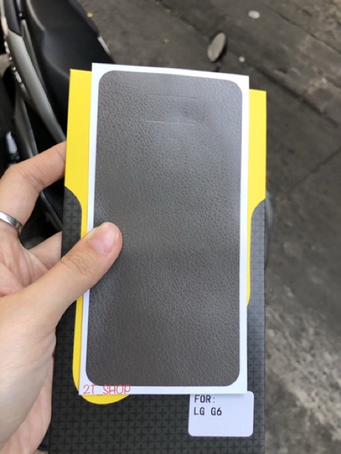 MIẾNG DÁN DECAL GIẢ DA MẶT LƯNG LG G6 CAO CẤP