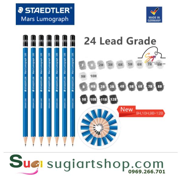 CHÌ PHÁC THẢO STAEDTLER MARS® LUMOGRAPH® 100 [ Sugi art shop ]