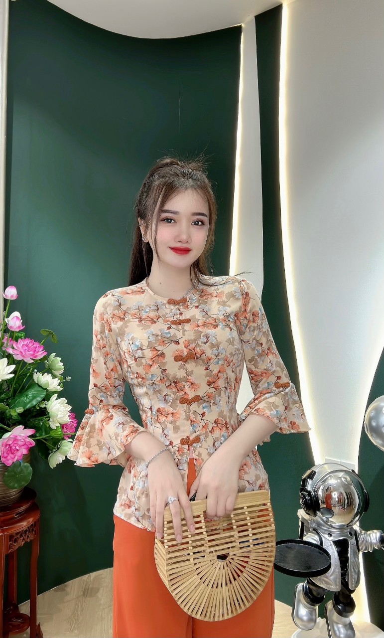 SÉT BỘ BÀ BA TAY LOA NÚT TÀU DUYÊN DÁNG