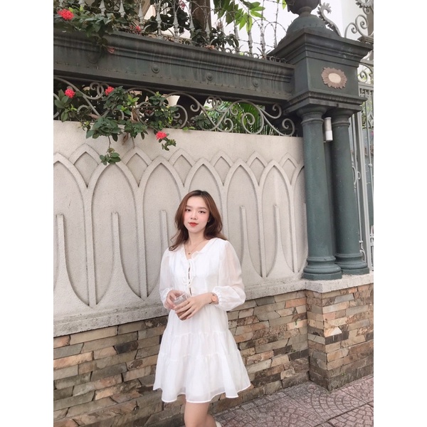 [3-5/8 Hoàn Tiền 25%]Đầm bèo 3 tầng xinh