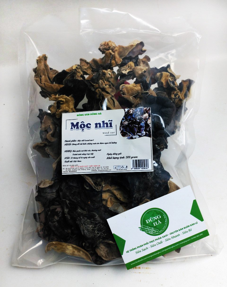 Mộc Nhĩ Khô 500g - Ảnh thật