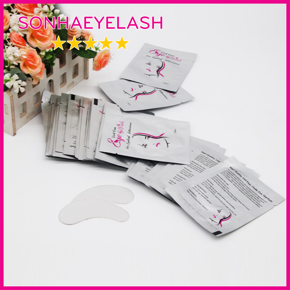 Gel pad mi, gel pad dán mi dưới, 1 bịch 50 cặp