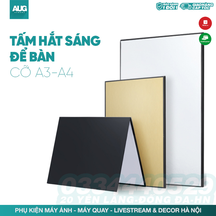 Tấm hắt sáng để bàn đạo cụ hỗ trợ chụp sản phẩm kích thước A4