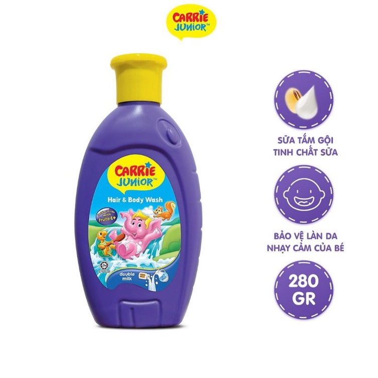 Tắm gội cho bé Carrie Junior 280g