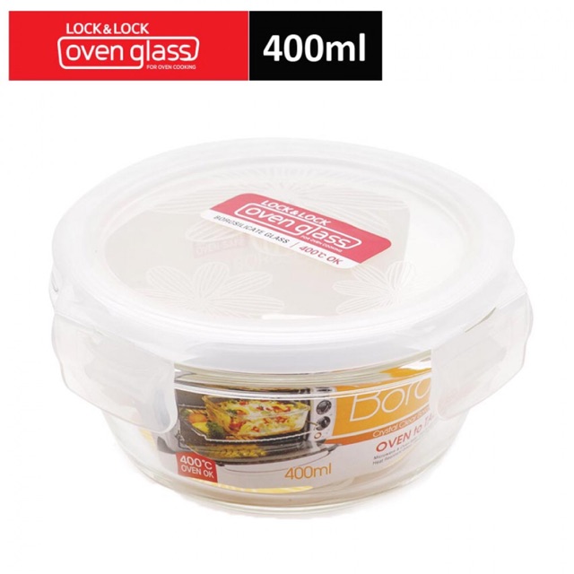 Combo 2 Hộp thủy tinh đựng thực phẩm Lock&Lock 400ml