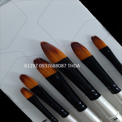 -Bộ cọ thân trắng Keep smiling 6129 (bộ 6 cây)-