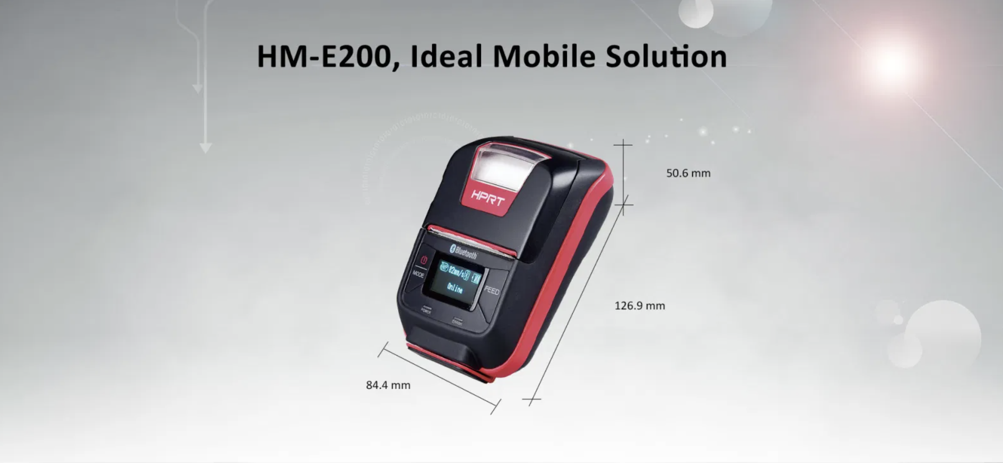 MÁY IN MÃ VẠCH DI ĐỘNG HPRT HM-E200