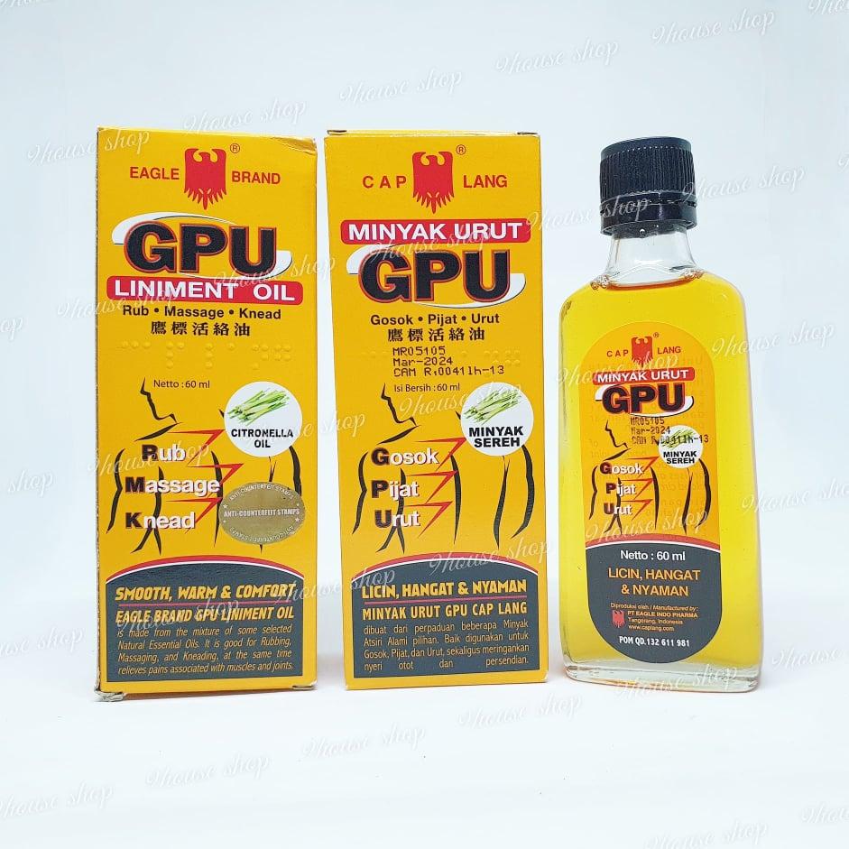 01 Dầu xoa bóp GPU Liniment Oil Indonesia 60ml