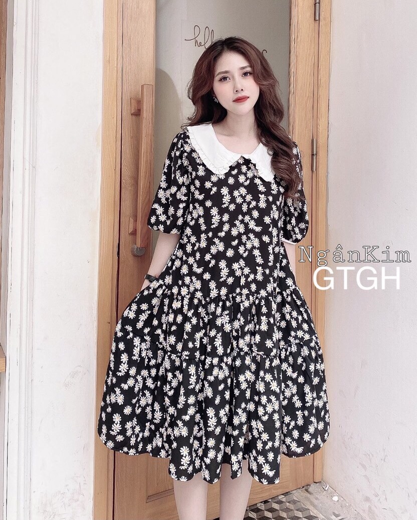 [Hàng mới] Váy phông suông bầu bí bon chen,váy bigsize,đầm bầu đẹp