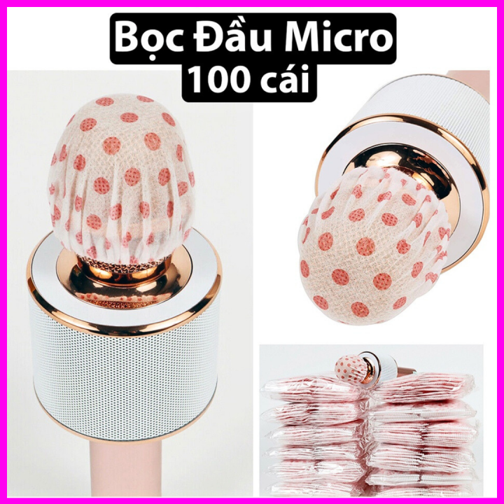 Bọc Đầu Micro Hát Karaoke Dùng 1 Lần Chống Bụi Bẩn