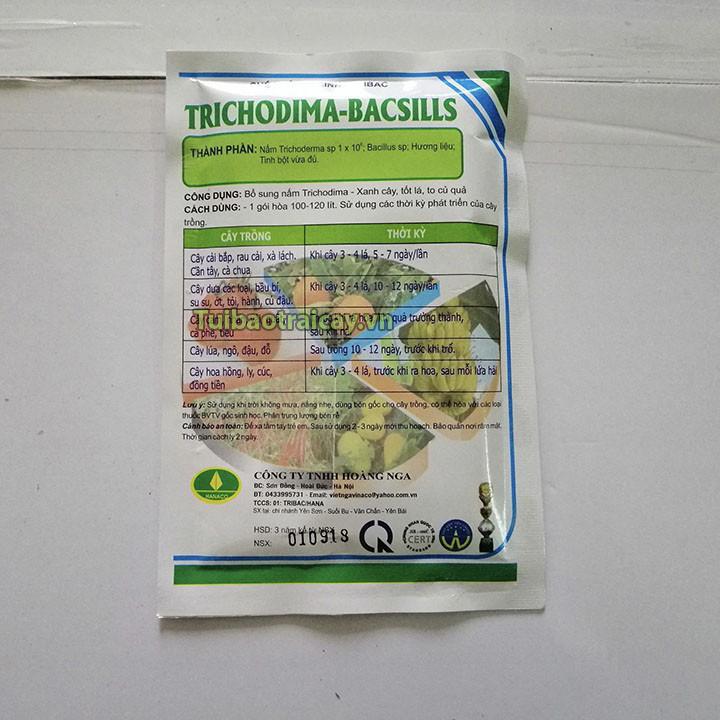 Phân bón nấm đối kháng Trichodima Bacsills trị ẻo cây, nứt quả