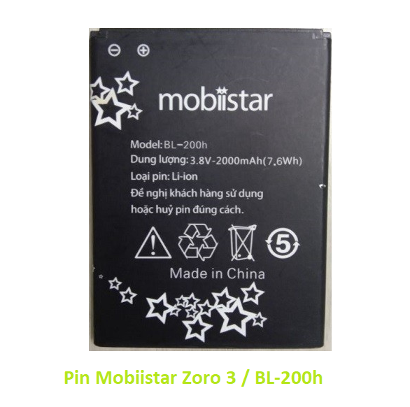 Pin Mobiistar Zoro 3 / BL-200h