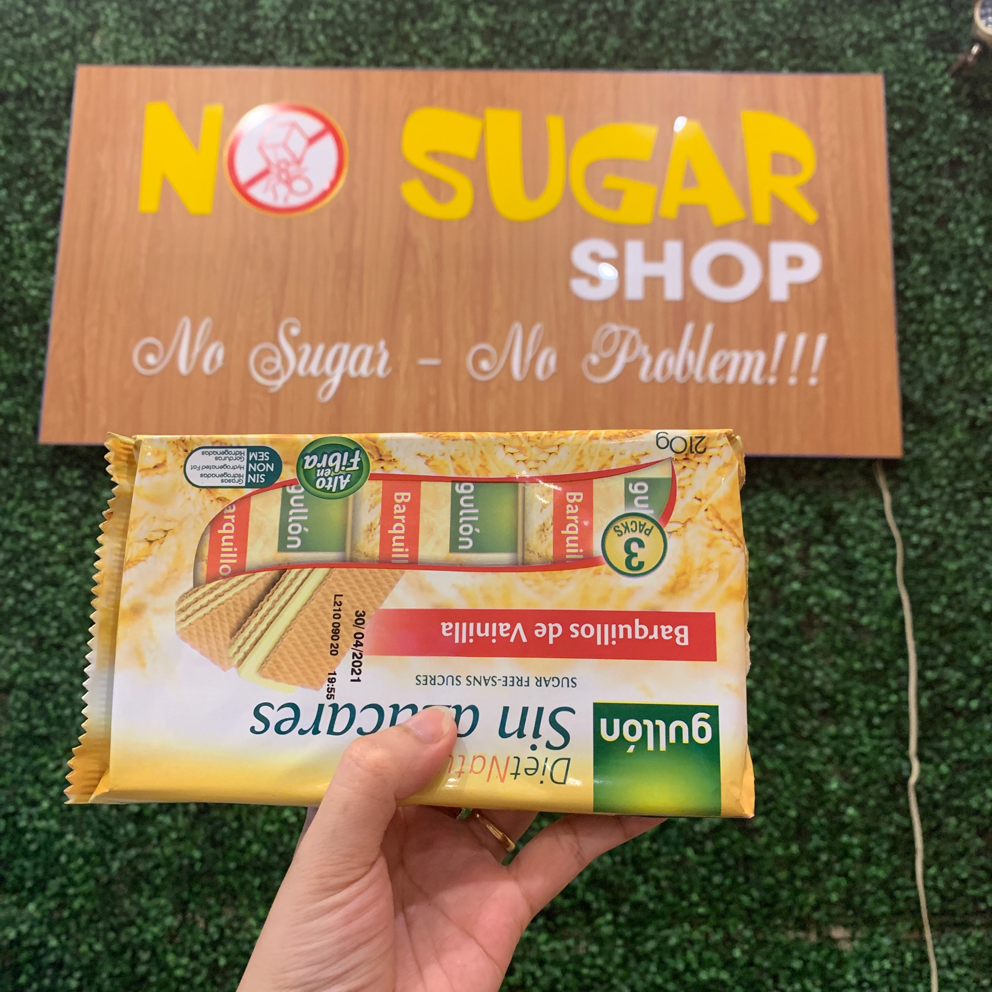 Bánh xốp gullon vani sugar free