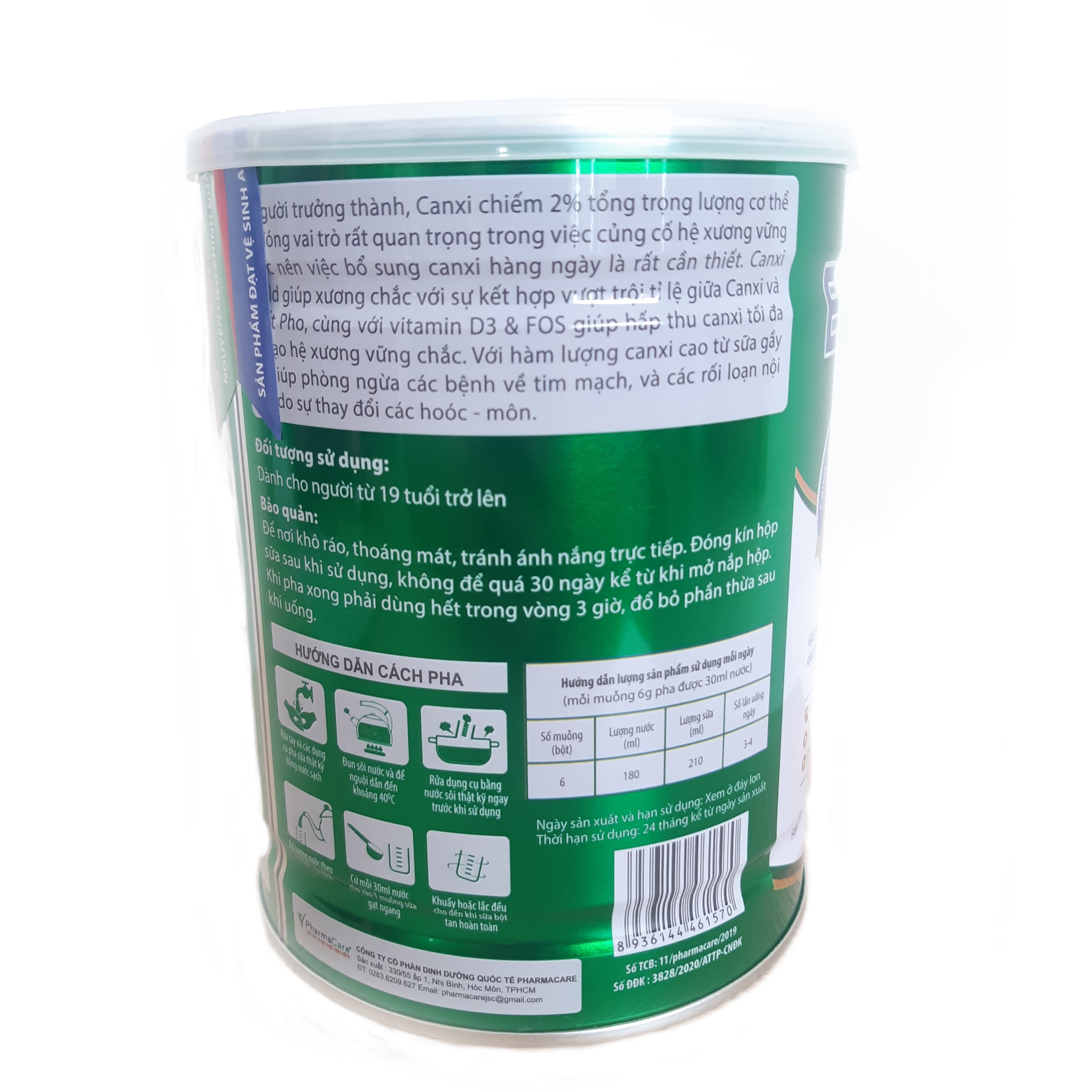 SỮA CANXI EXTRA PRO CANXI GOLD 900GR