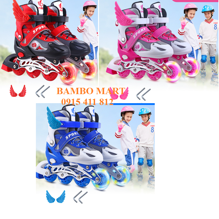 Giầy trượt patin Abec 7 đèn trước