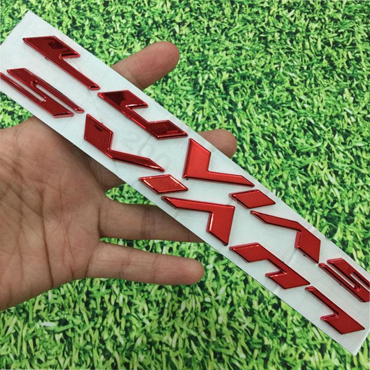 [CHẤT MIỄN BÀN] Tân trang ngay xế yêu của bạn với bộ tem nổi chữ LUVIAS màu đỏ A249