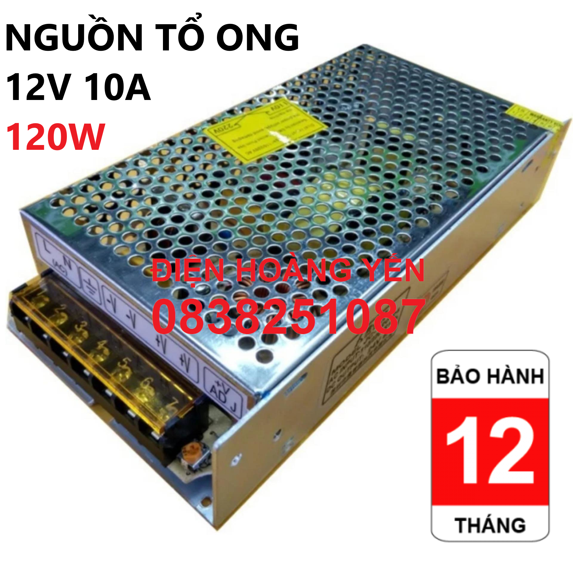 [HCM]Bộ chuyển đổi nguồn 220V sang 12V-10A (DC)
