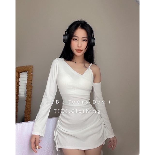 Set Đầm Kiểu Rút Dây Kèm Bra Trong Nữ Tính D97
