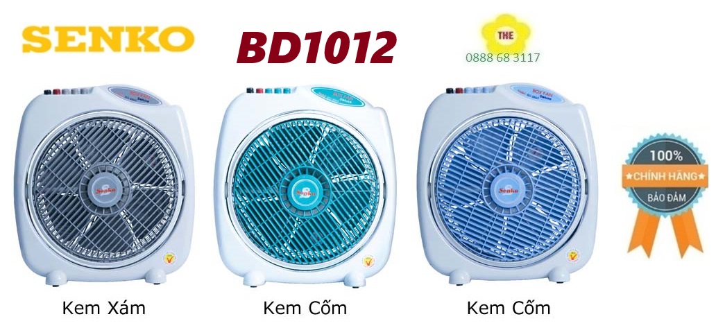 [HCM]Quạt bàn đảo 3 tấc Senko BD1012 - BD860 (MÃ MỚI = BD1012 )