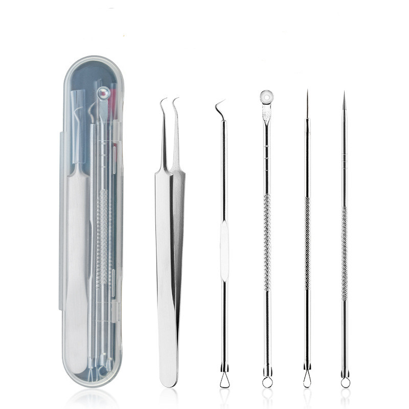 Bộ 5 dụng cụ nặn mụn Có Nhíp