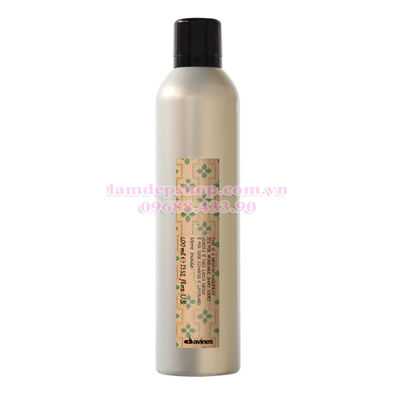 Tạo kiểu tóc - Davines MEDIUM HAIR SPRAY - Gôm xịt giữ nếp trung bình cho kiểu tóc bóng, có khả năng tái tạo kiểu