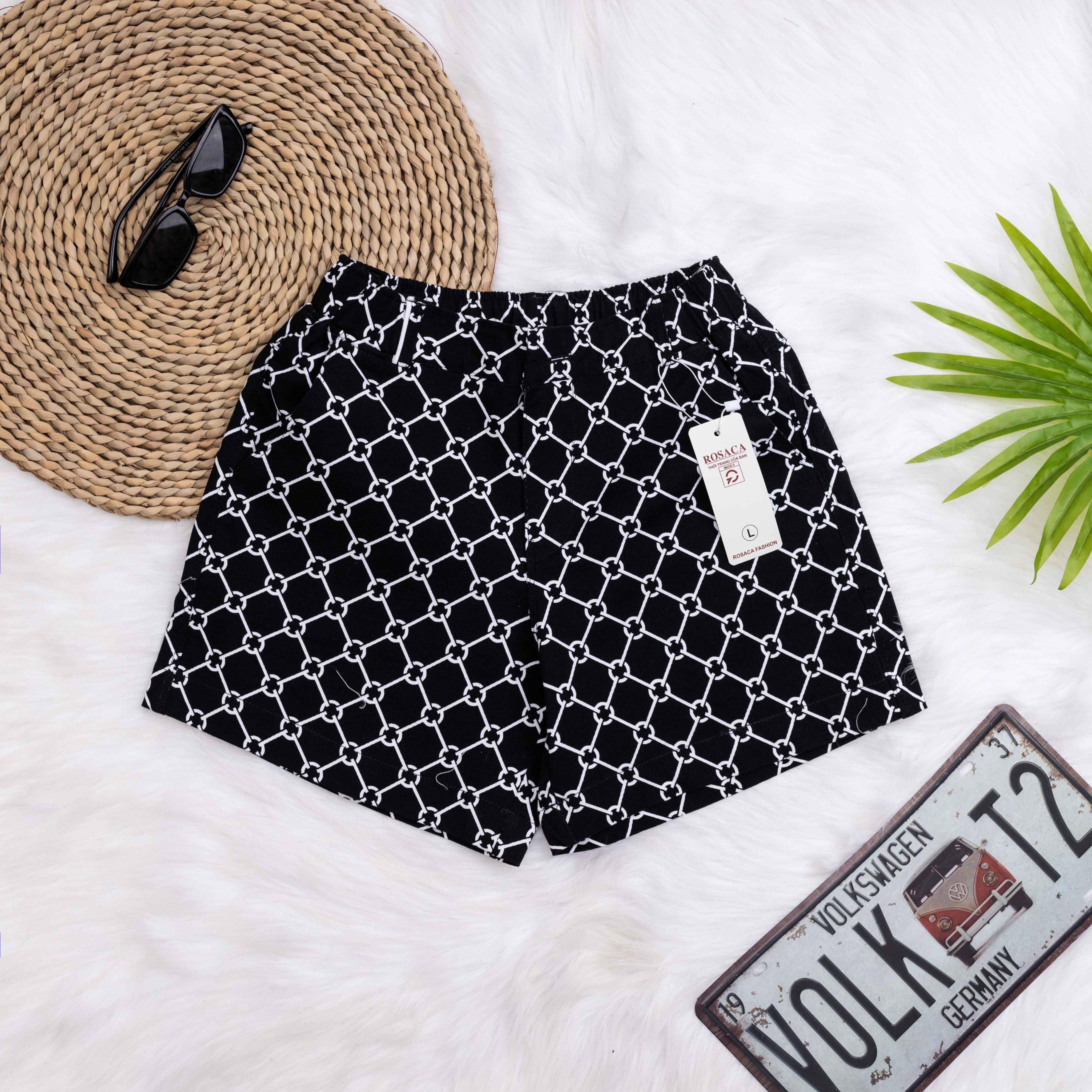 QUẦN SHORT KAKI (CẠP CHUN) LƯNG THUN NỮ