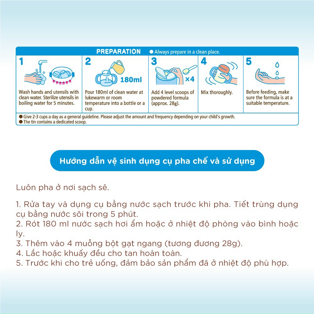Sữa Wakodo Gungun Step 2 ( 1-3 tuổi ) lon 830gr