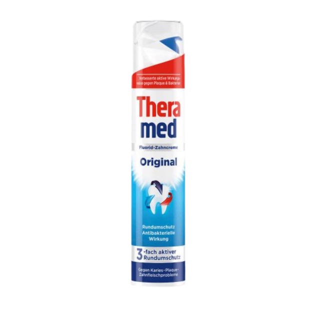 Kem đánh răng Theramed 2in1 Đức Dạng ống tròn