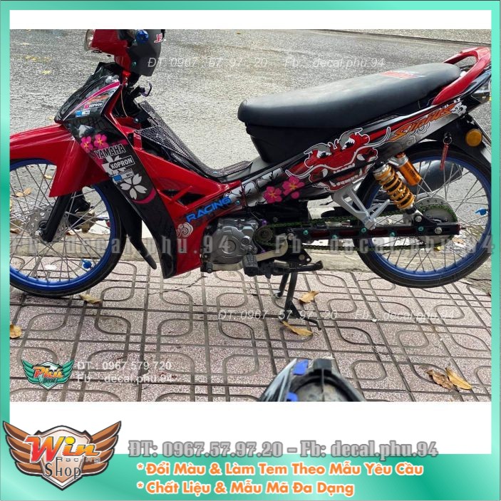 Tem rời Sirius Mặt Quỷ đỏ đen (B)