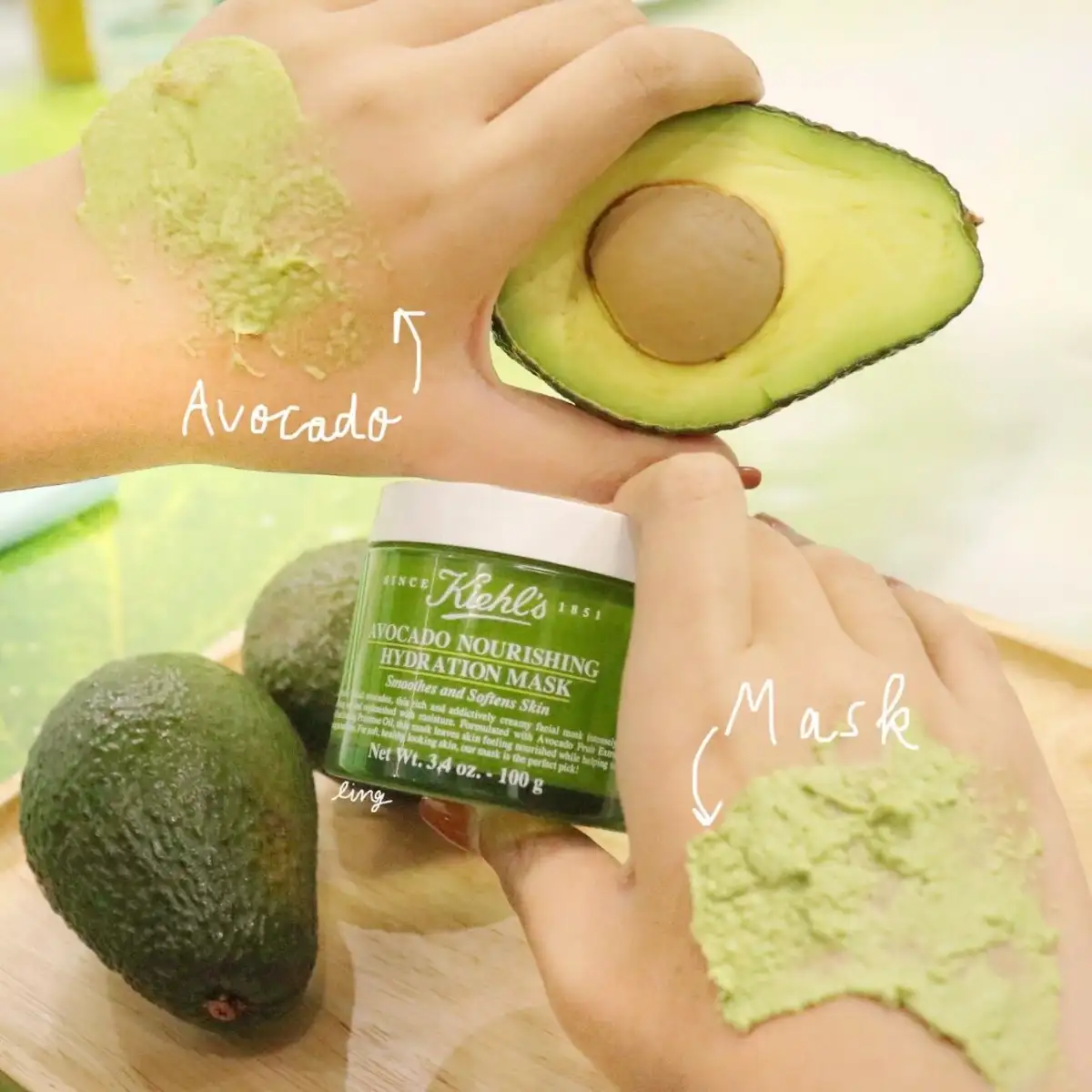 Mặt Nạ Cấp Ẩm Kiehl's Avocado Nourishing Hydration Mask 10gr | Lazada.vn