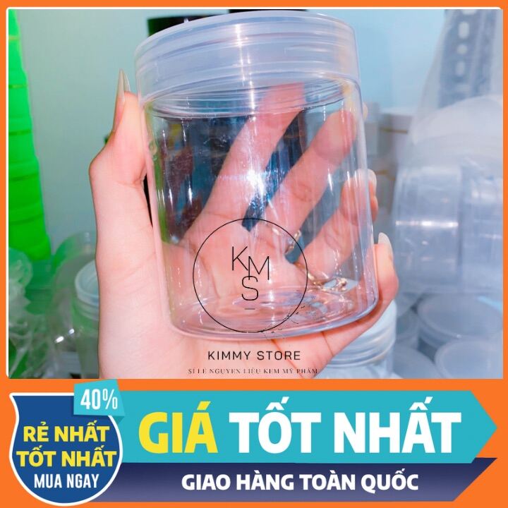 Hủ đựng kem 250g nhựa pet trong suốt