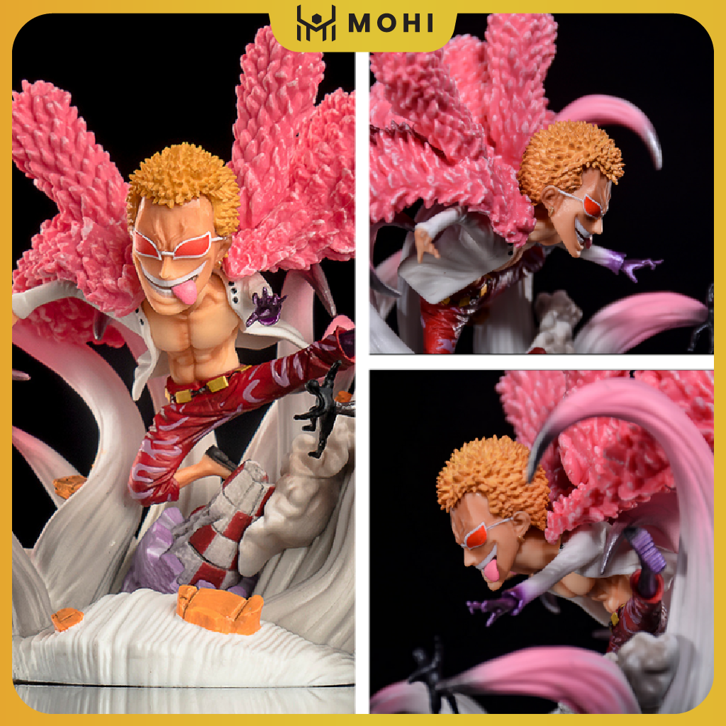 [Có bản LED] - Mô hình Doflamingo cao 12cm full BOX, mô hình One Piece