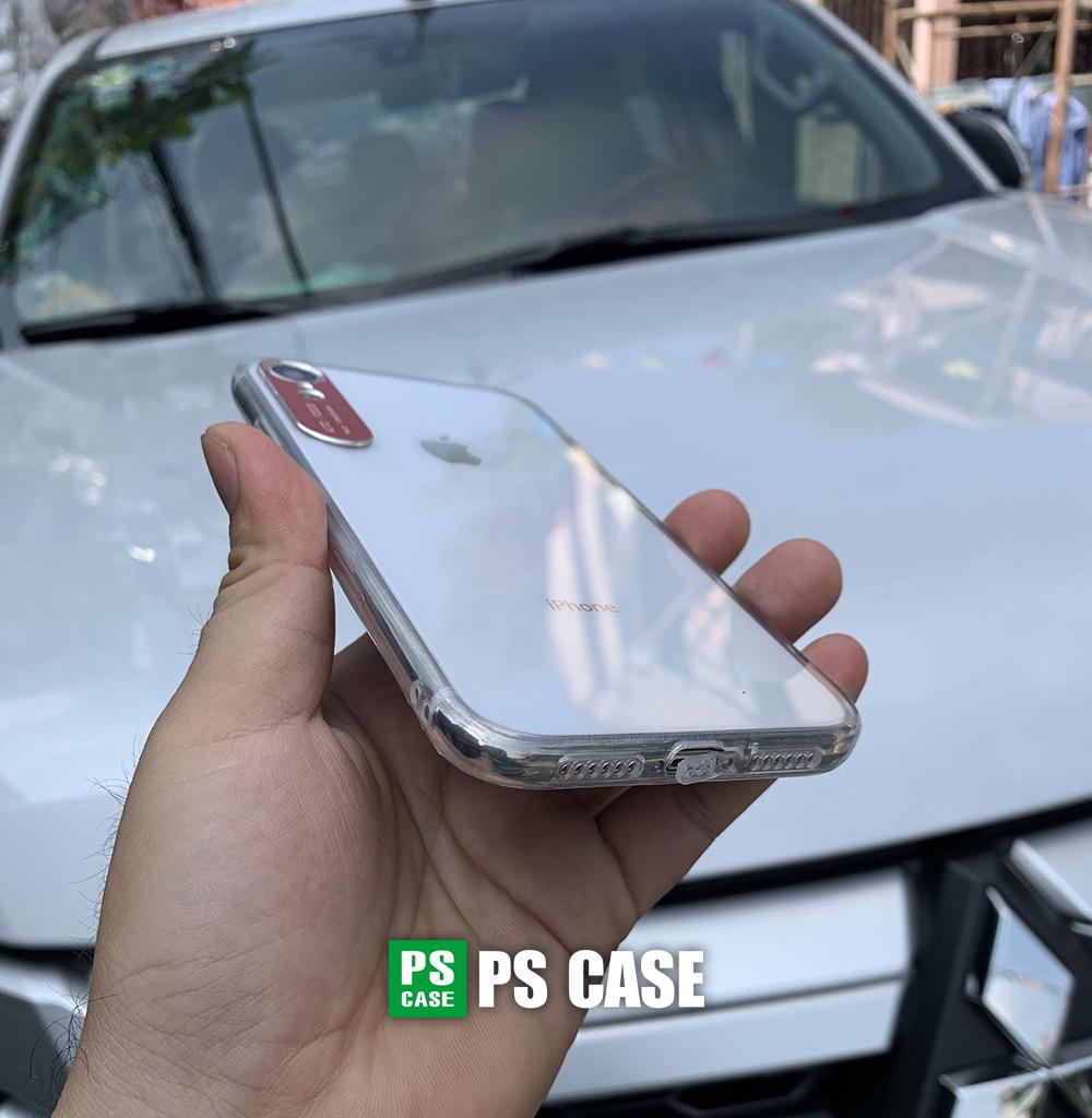 Ốp lưng bảo vệ camera dành cho iPhone XR - màu đỏ - PS Case Phân Phối
