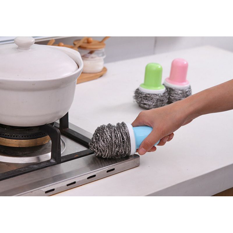 Cọ rửa xoong chén có tay cầm