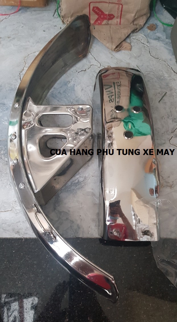 Set of 2 Front and Rear Fenders for Win 100 Stainless Steel