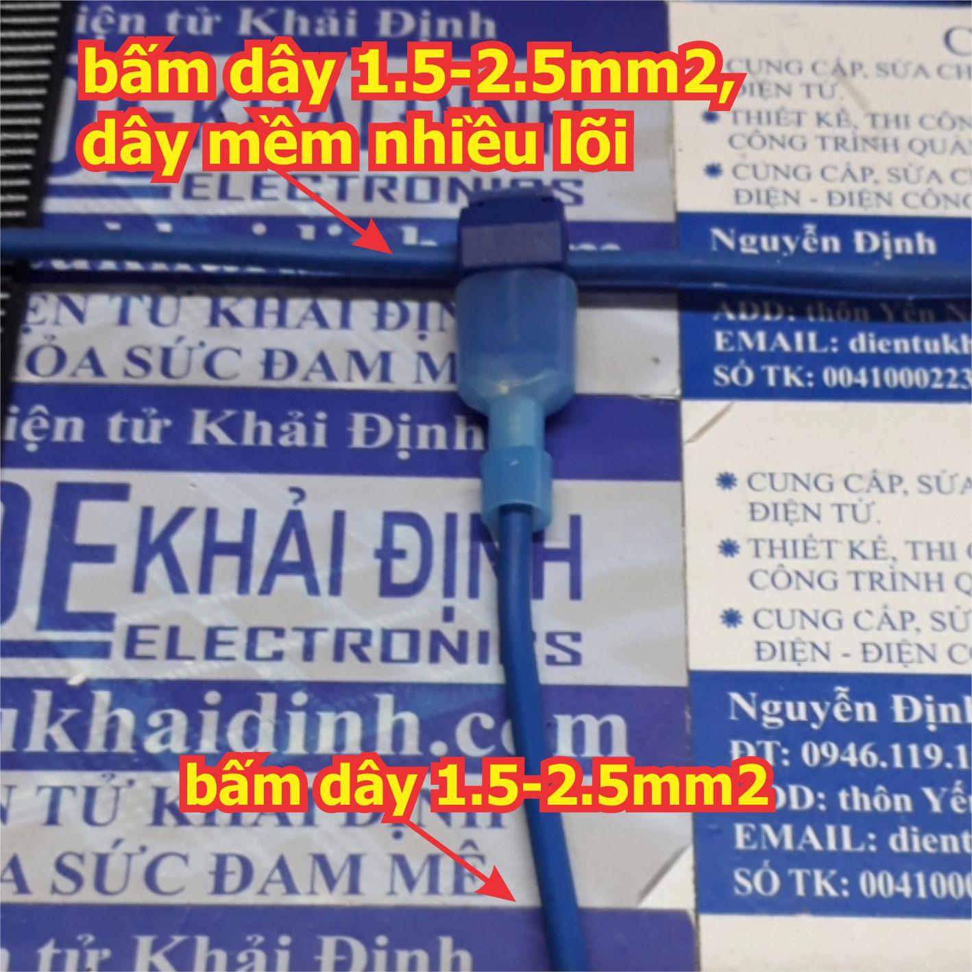 đầu nối dây điện dạng chữ T, bấm dây chắc chắn, gọn gàng kde5155