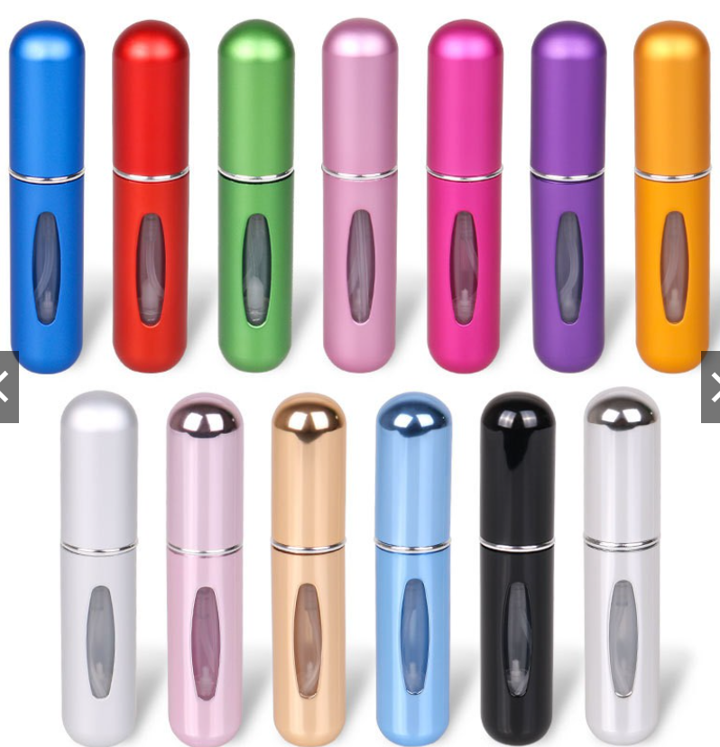 (17 MÀU) Lọ chiết , ống chiết nước hoa TỰ ĐỘNG dạng xịt 5ml - chai chiết nước hoa, ống chiết nước hoa TỰ ĐỘNG, TRỰC TIẾP