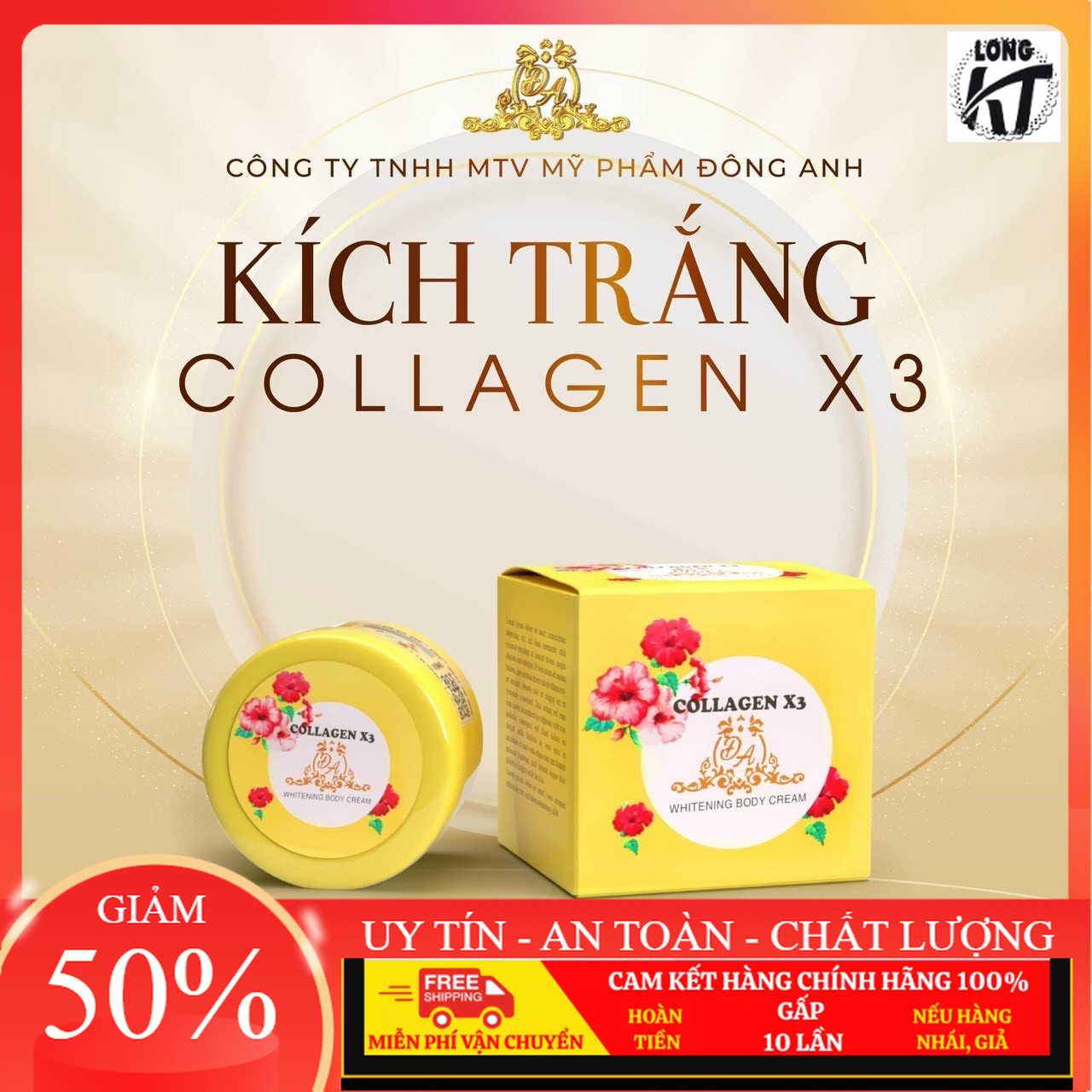 [Chuyên sĩ Đông anh X3 ]Kích trắng collagen X3 siêu đẹp Thấm nhanh thấm mịn vào da thơm mát An toàn tuyệt đối Trắng nhanh sau 1 tuần Có thể dùng trộn vào kem hoặc bôi trực tiếp lên da hiệu quả khi trộn với kem body
