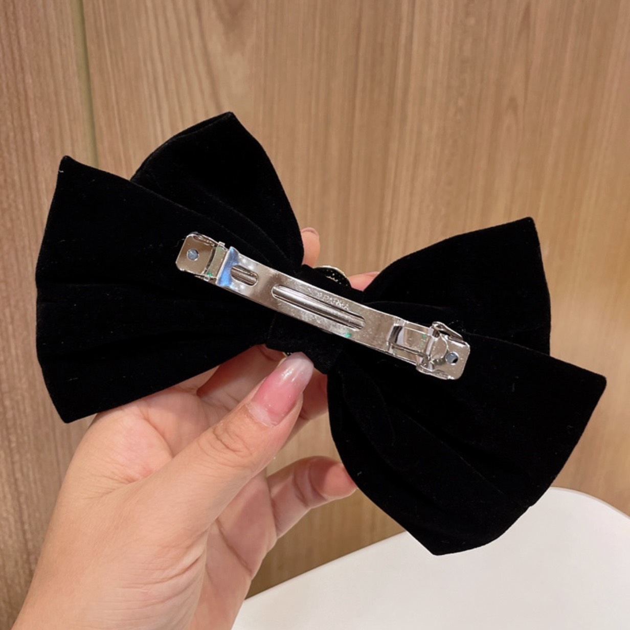 🎀 𝑭𝑹𝑬𝑬𝑺𝑯𝑰𝑷 🎀 Kẹp Tóc Nơ Vải Nhung Phong Cách Hàn Quốc