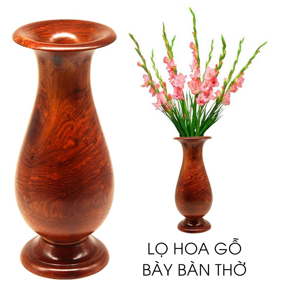 Lịch sử giá Lọ hoa gỗ bày bàn thờ cao 22cm , lọ hoa gỗ , lọ đựng hoa để  trang trí cập nhật 2/2024 - Mua Thông Minh