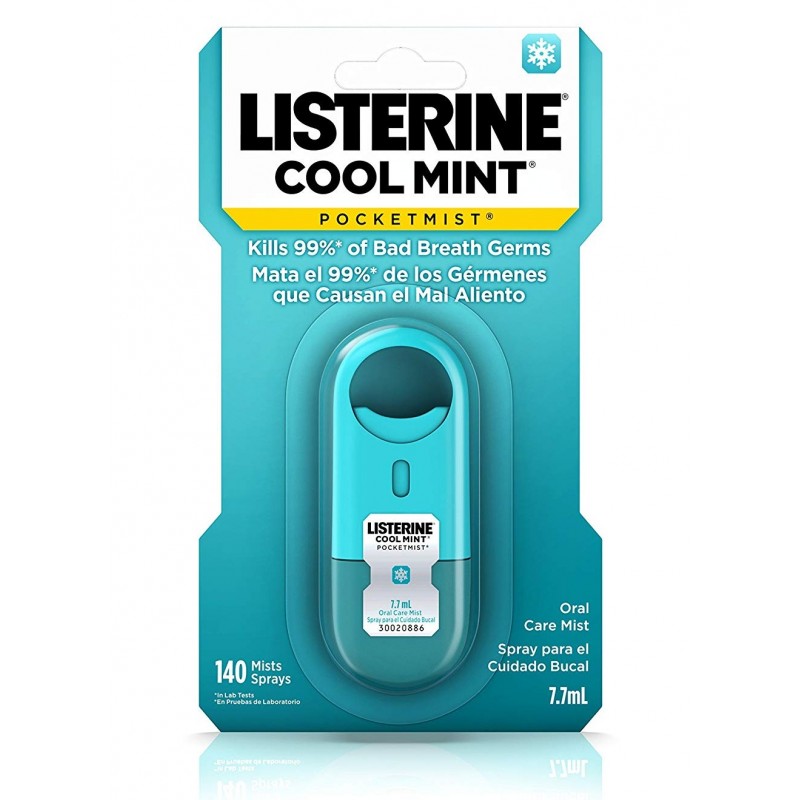 Xịt thơm miệng Listerine Coolmint Pocketmist chai 7.7ml/ Mỹ