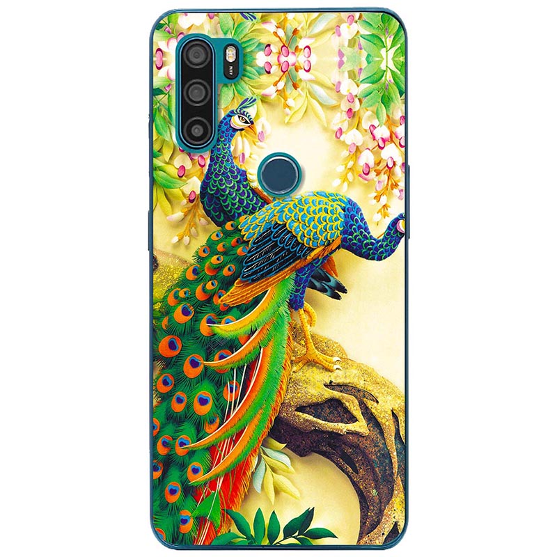Ốp lưng dành cho Vsmart Active 3 mẫu Chim công trên cành