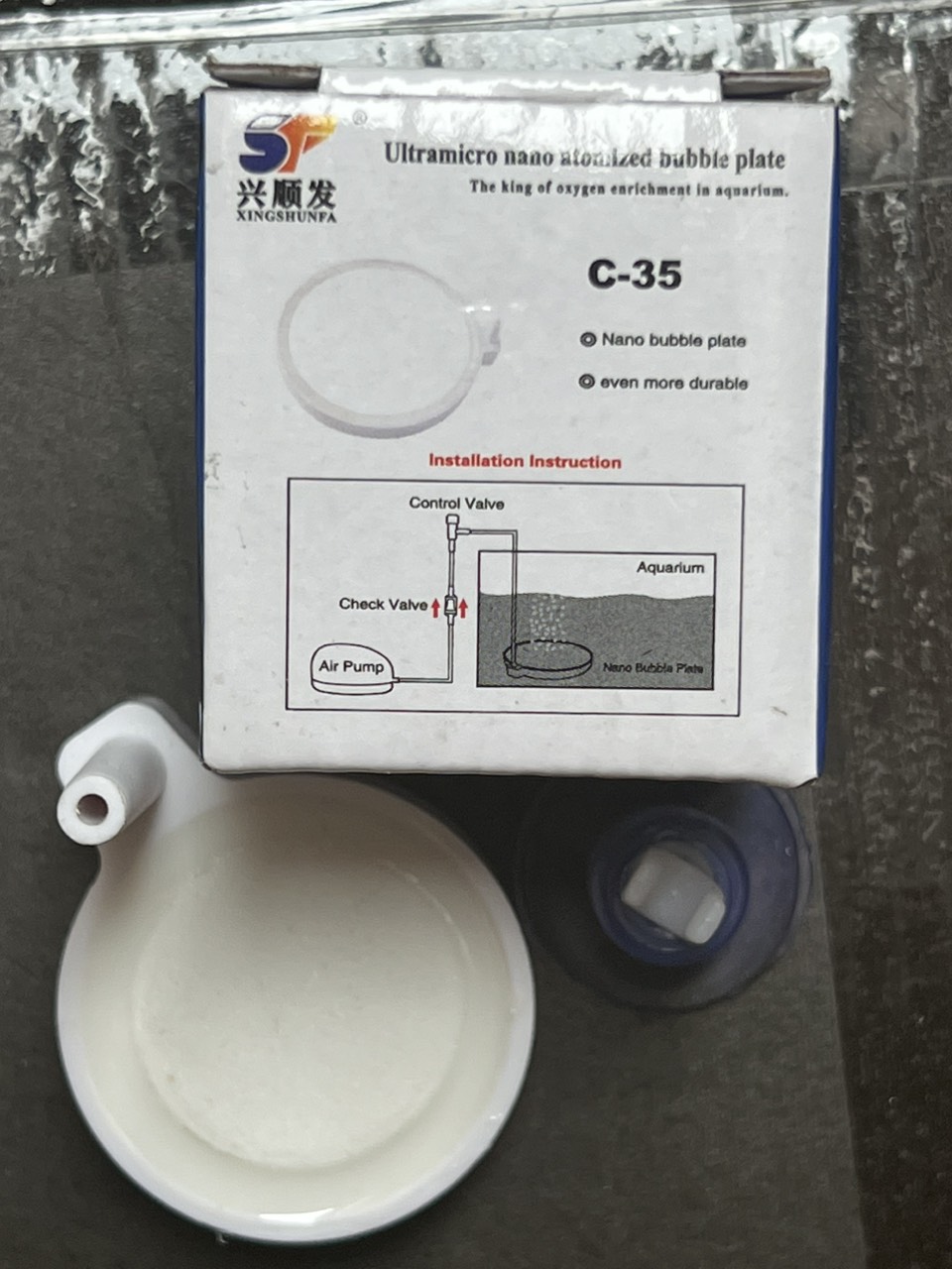Cốc và đĩa sủi OXY siêu mịn dành cho hồ cá cảnh, hồ thủy sinh