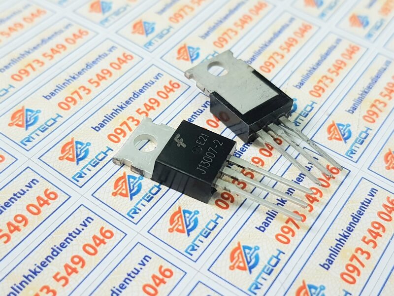 J13007-2, fjp13007h2, j13007 transistor npn 8a/400v to-220