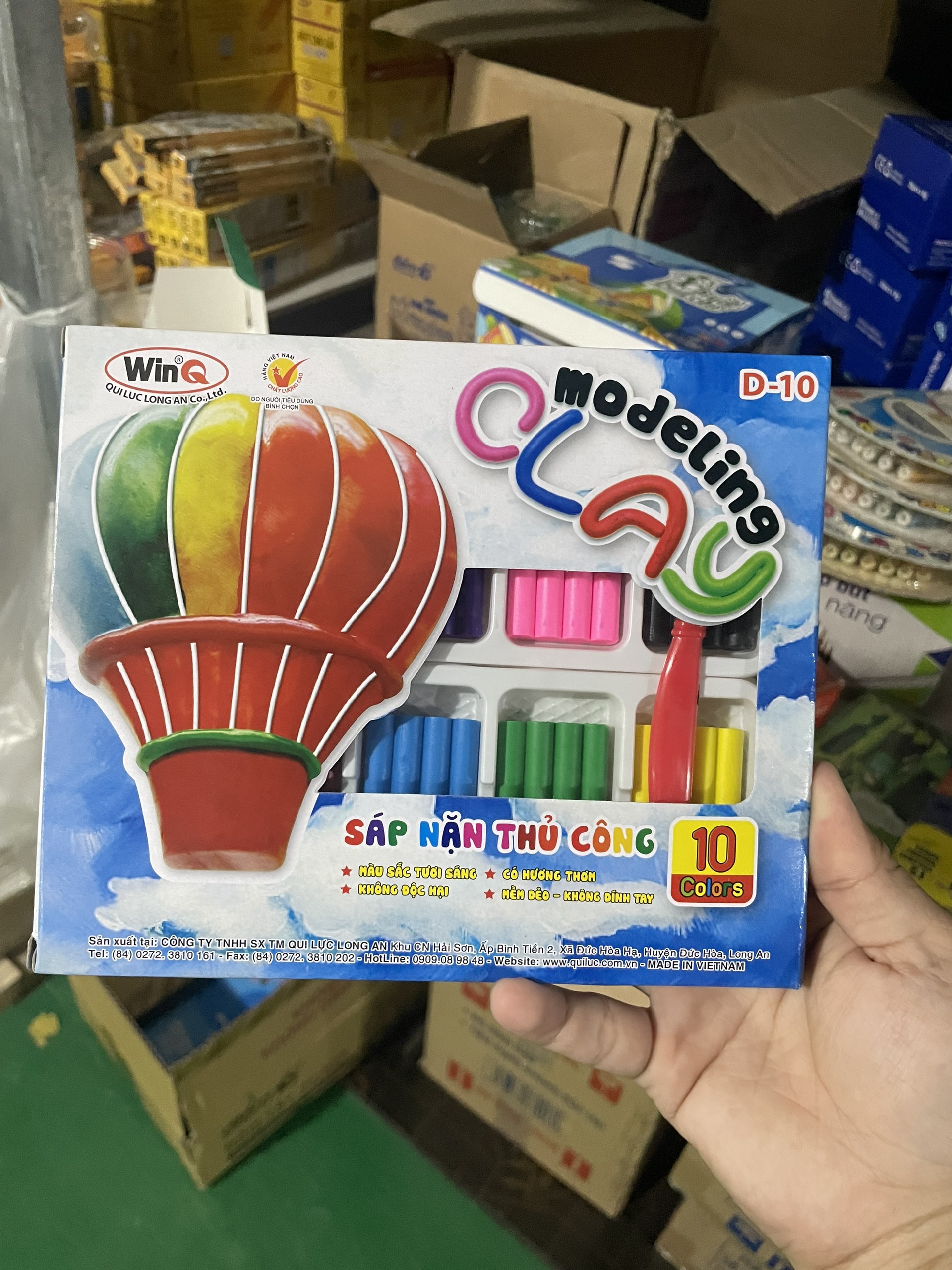 Đất nặn thủ công 10 màu winq d-10