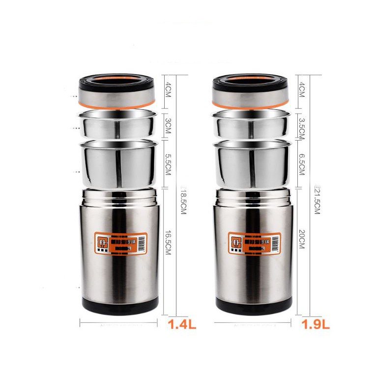 [HCM]Cà Mên Giữ Nhiệt 2 Lớp 1400ml -1900ml