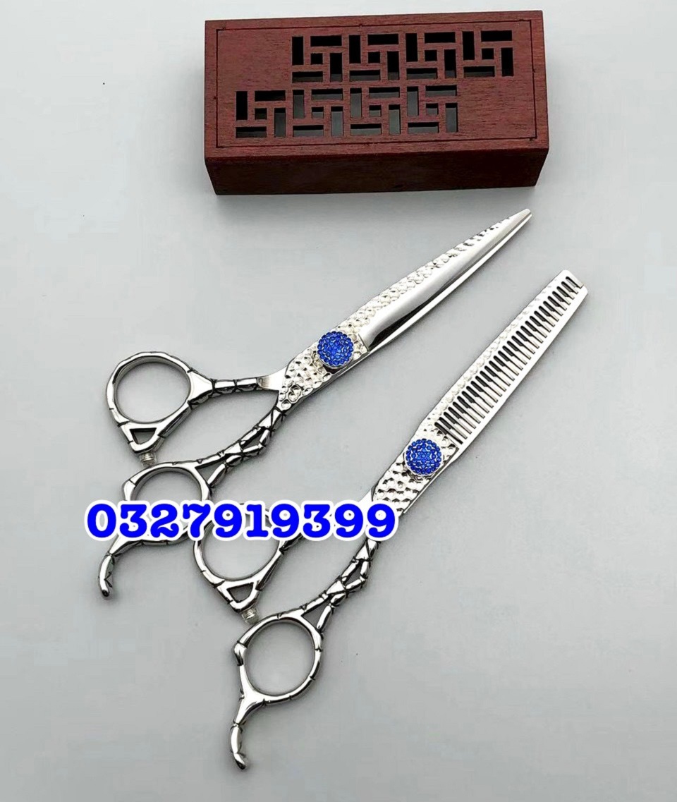 Kéo cắt tỉa tóc cao cấp Nhật WAHL 6.0 ( WAHL xanh)