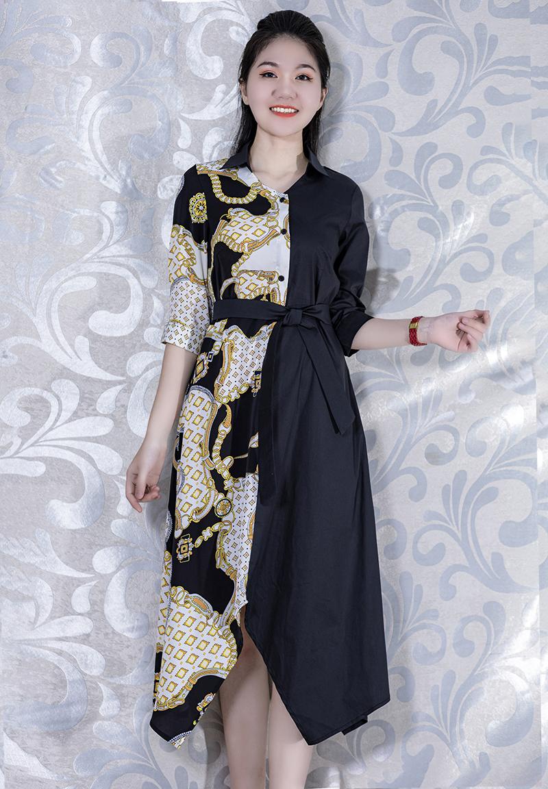 Shoppro-dress shirts business wear, dress suông style shirts, dress shirts high-end column waist dithering motifs-fashion business wear, skirt dress ladies office 3135 3125 3306