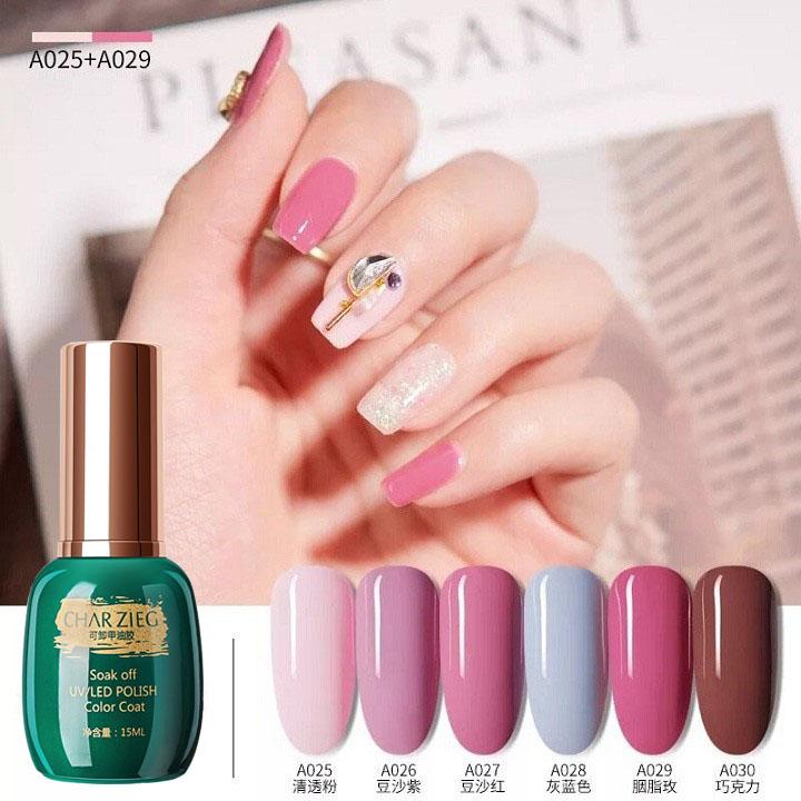 [HCM]Sơn gel Charzieg bảng màu 25-30 15ml